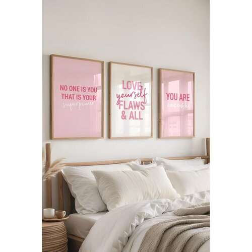 WALLXPERT Č-300423 - 3040 set dekorativnih slika u vi&scaron;e boja (3 komada) Cene