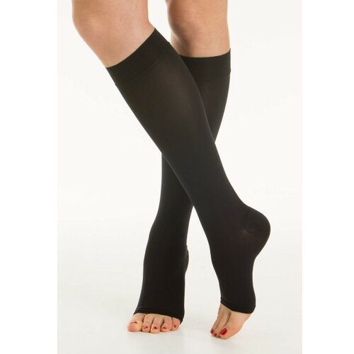 MEDICALE Cotton čarape za vene | dokolenice bez prstiju 15-21 mmhg ccl Slike