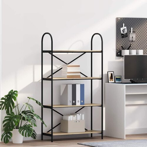 vidaXL Polica sonoma hrast 80 x 30 x 146 cm Konstruirano drvo Cijene