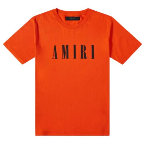 Amiri Majice s kratkimi rokavi CORE LOGO TEE ORANGE Oranžna Cene