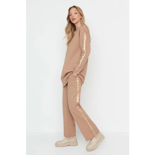 Trendyol Striped Detailed Knitted Tracksuit Set