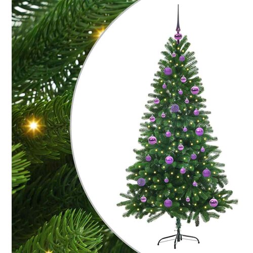 vidaXL Božično drevo med 150 LED z stojalom Zelena 150 cm PE, (5000066848) Cene