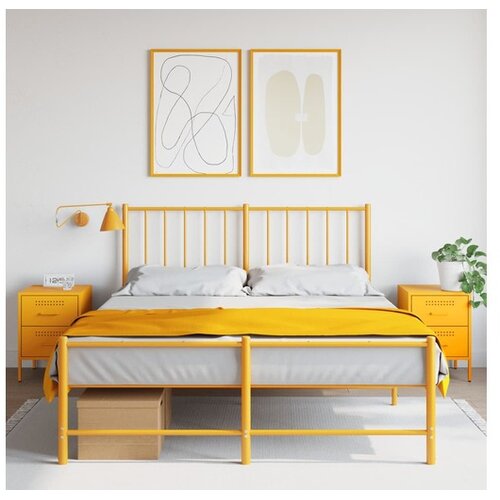 vidaXL Noćni ormarići 2 kom boje senfa 36 x 39 x 50 5 cm čelični Cijene