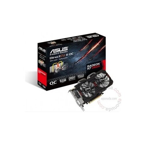 Asus AMD Radeon R7 260X 1GB 128bit R7260X-DC2OC-1GD5 grafička kartica Slike