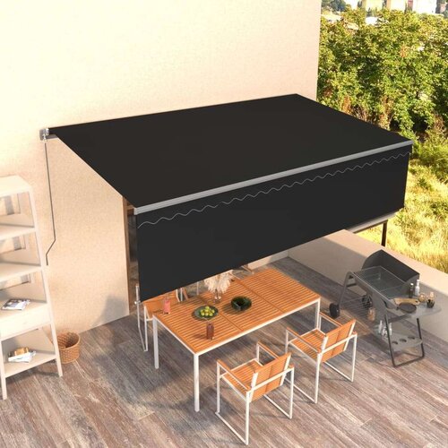  Tenda na ručno uvlačenje s roletom 5 x 3 m antracit Slike