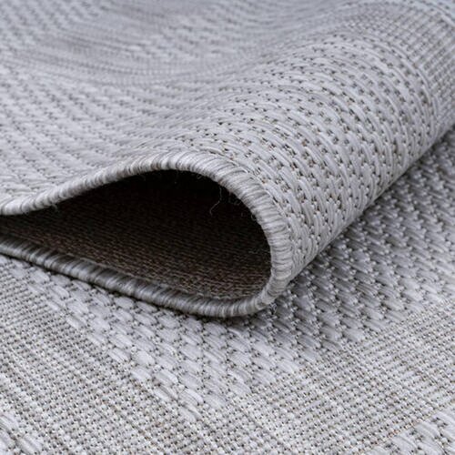 Novel Ravno Tkana Preproga Relax, Srebrna, 120cm Slike