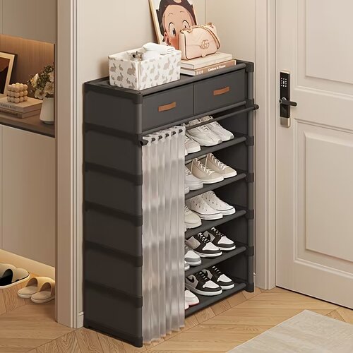  Ormar za obuću sa 5 nivoa i fiokama Slike