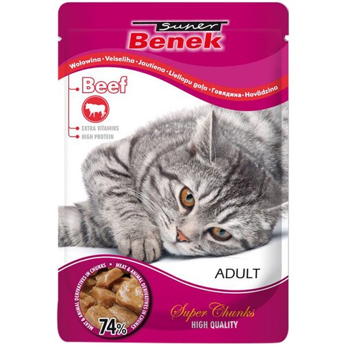 Benek Varčno pakiranje Super Super Chunks 48 x 100 g - Govedina v omaki Slike