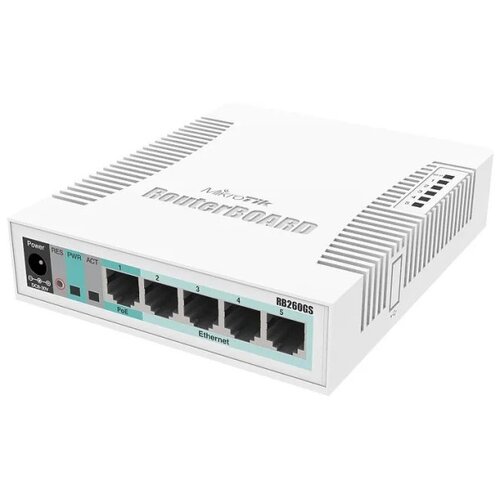 MikroTik RB260GS, Switch, 5x RJ45 1000Mb/s, 1x SFP (289) Slike