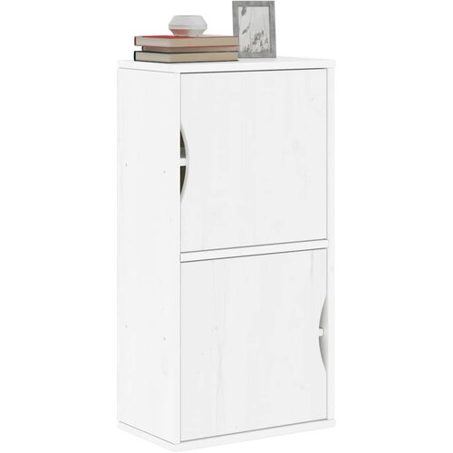 VidaXL Bočni ormarić ODDA bijeli 40x24x79 cm puno drvo bor Slike
