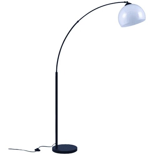 Elstead podna lučna lampa crna sa belim abažurom Cene