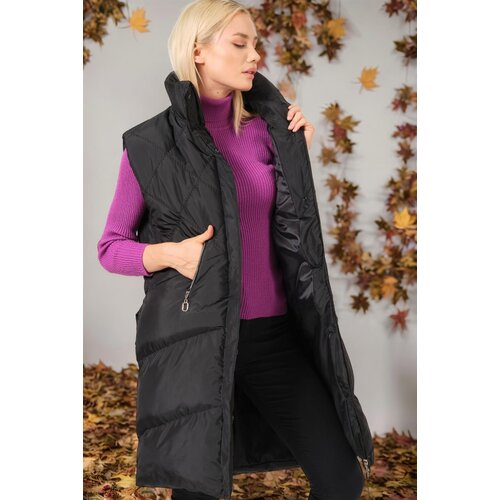 Dewberry Z6743 WOMEN'S VEST-PLAIN BLACK Cene