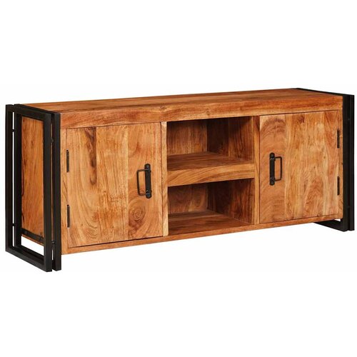  ormar Smeđa 120 x 33 x 50 cm Masivno bagremovo drvo Slike