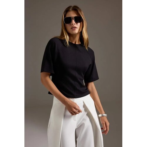TRENDYOLMILLA Trendyol ženska majica Twoaw27Ts00035, crna Cene