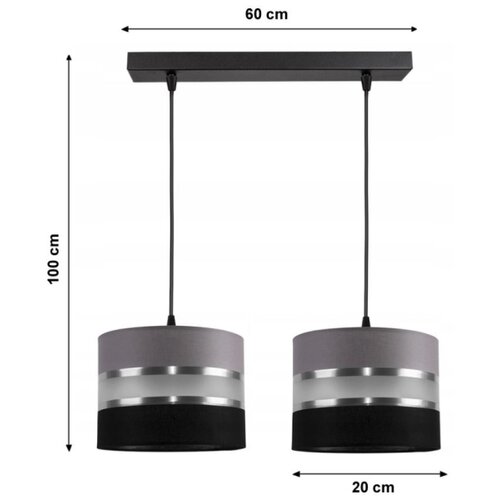  Luster na sajli CORAL 2xE27/60W/230V Slike