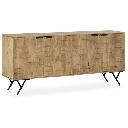 MOME Komoda od masivnog manga u prirodnoj boji 175x78x40 cm Priya &ndash; Cijene