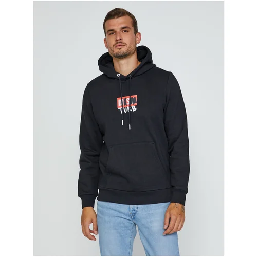 Diesel Black Men's Hoodie Girk - Men