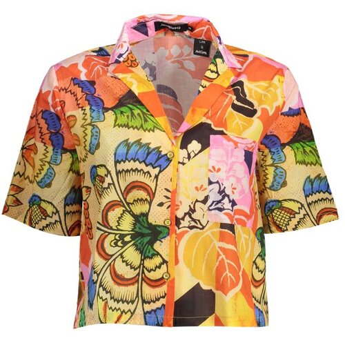 Desigual SHORT SLEEVE SHIRT YELLOW WOMAN Cene