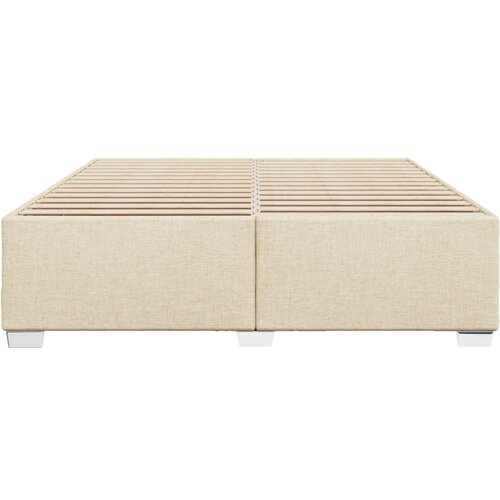  Okvir za krevet bez madraca krem 180 x 200 cm od tkanine Slike