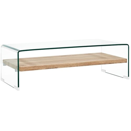  Stolić za kavu prozirni 98 x 45 x 31 cm od kaljenog stakla Cijene