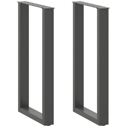  Noge za barski stol U-oblika 2 kom antracit 40 x (90-91) cm čelik Cene