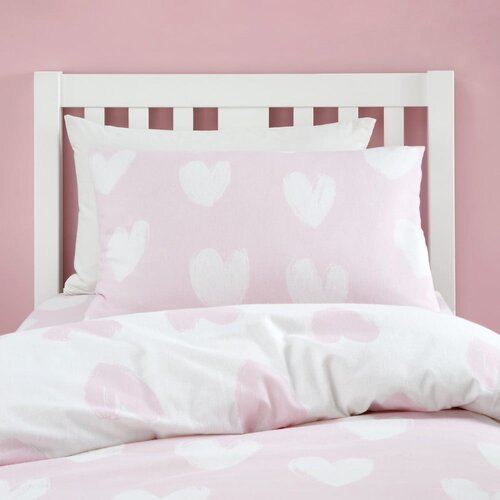Catherine Lansfield Enojna flanelna otro&amp;scaron;ka posteljnina 135x200 cm Hearts &amp;ndash; Slike