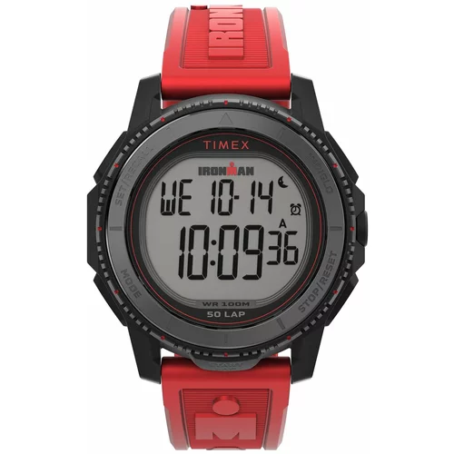 Timex Ročna ura Ironman Digital Adrenaline TW5M57900 Red/Black
