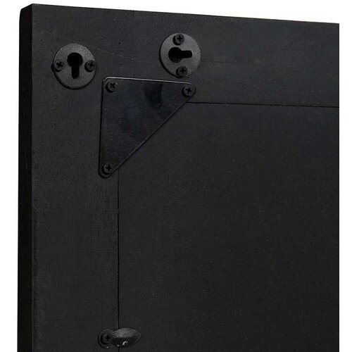  Zrcalo za kupaonicu s ogledalom Crna i srebrna 70 x 50 x 2,5 cm Slike