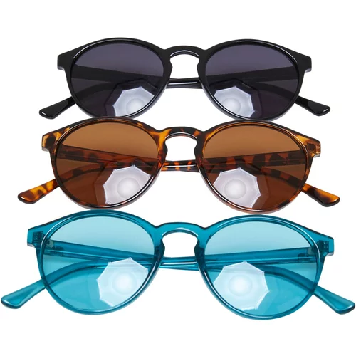 Urban Classics Accessoires Sunglasses Cypress 3-Pack black/watergreen/amber
