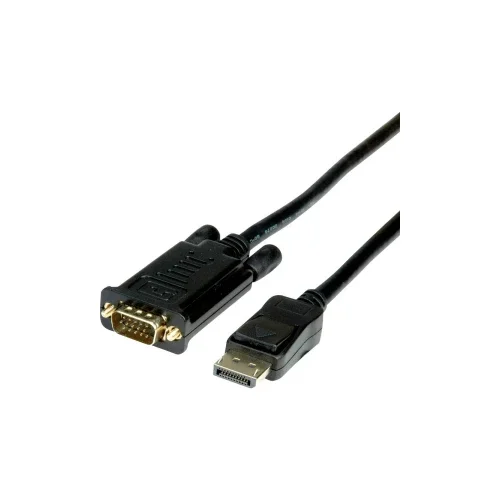 Roline DisplayPort priključni kabel 5.00 m 11.04.5974 crna [1x muški konektor displayport - 1x muški konektor vga]