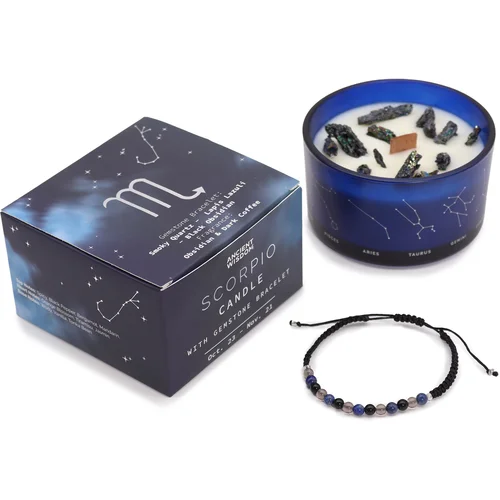  Zodiakalna kristalna sveča z energijsko zapestnico – ŠKORPIJON - Majhna pozornost - Dan žena - Birma