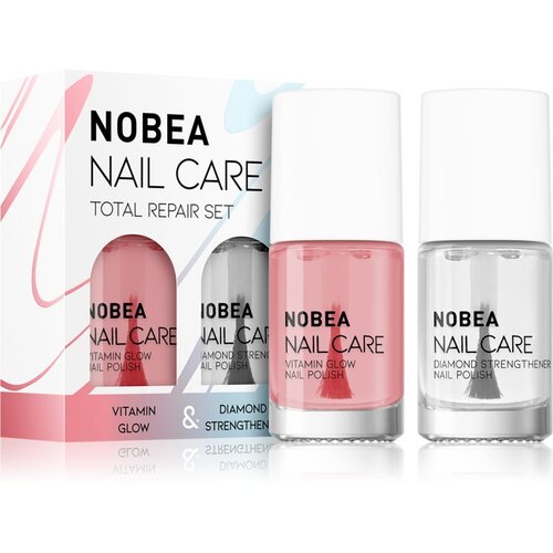 NOBEA Nail Care Diamond Strength Set set lakov za nohte Total repair set Slike