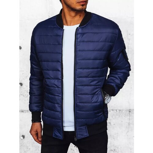 DStreet Kurtka męska pikowana bomber jacket granatowa Slike