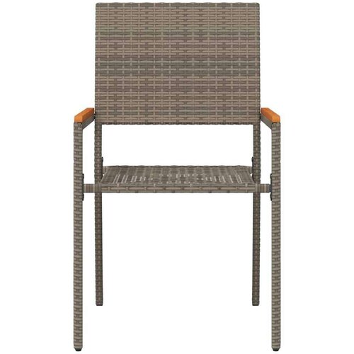  Vanjske Stolice 4 pcs Siva smeđa Slike