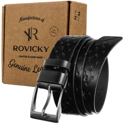 Fashionhunters Leather belt ROVICKY Fashionhunters Leather belt ROVICKY