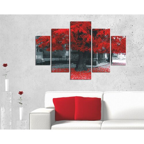 Wallity ST103 multicolor decorative mdf painting (5 pieces) Cene