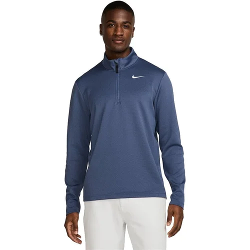 Nike Dri-Fit Victory Therma Flex 1/2 Zip Mens Top Diffused Blue/Obsidian/White L Majica dugih rukava