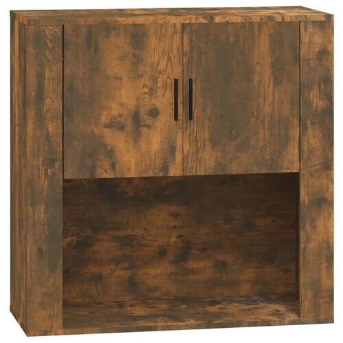 Maison Chic Stenska omarica - Zidna omarica dimljeni hrast 80x33x80 cm inženirski les iu419, (22063553) Cene