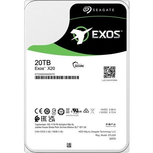 HDD Seagate 20TB Exos X20 SATA3 ST20000NM007D 7200rpm 256Mb Cene