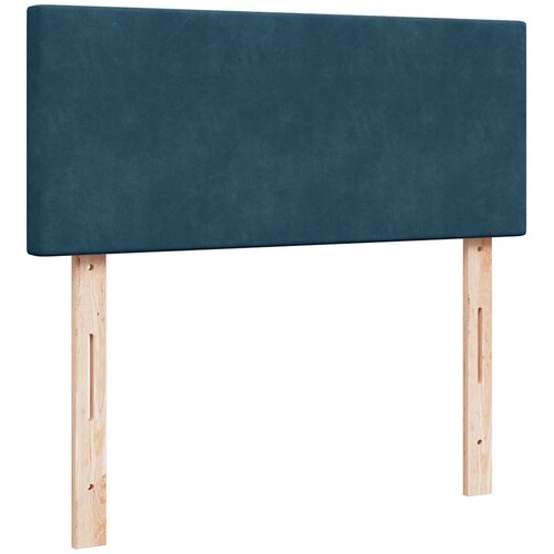 Box spring krevet s madracem tamnoplavi 120 x 200 cm bar&amp;scaron;unasti Slike