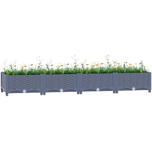  Visoka greda 160x40x23 cm polipropilen, (20618681) Slike