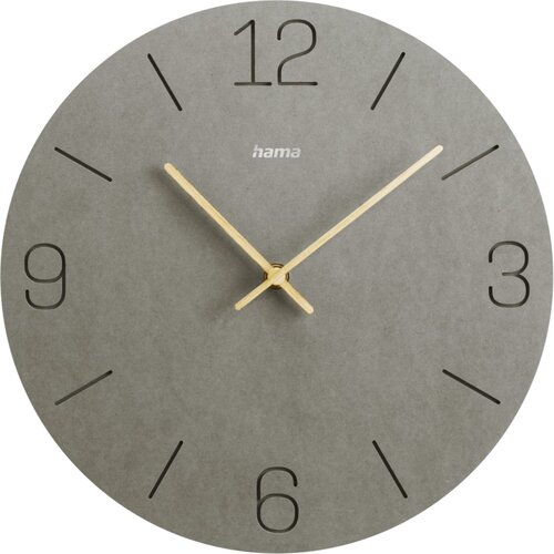 Hama Wanduhr Kreta grau 30cm eingravierte Ziffern 185881 Cijene