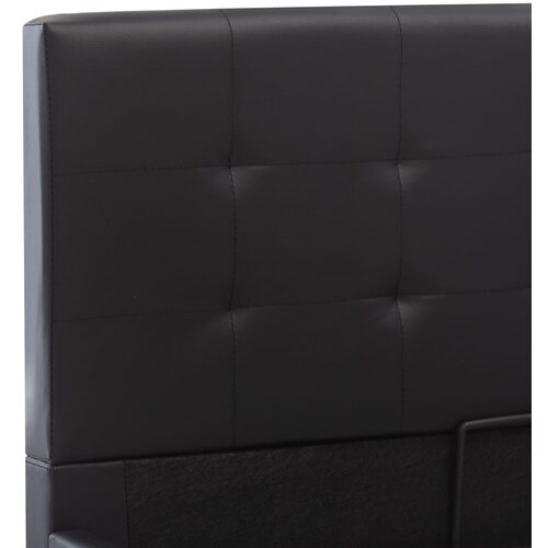  Hidraulični okvir za krevet od umjetne kože crni 90 x 200 cm Slike