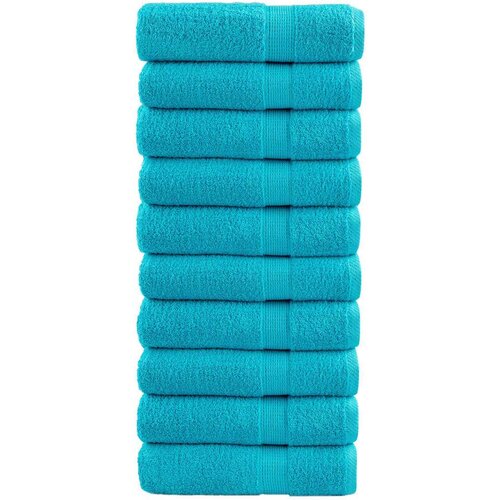 vidaXL Premium brisače 10 kos turkizna 50x100 cm 600 gsm 100 % bombaž Cene