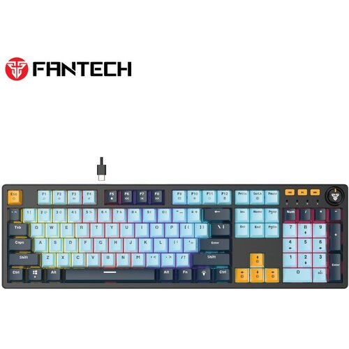 Fantech tastatura mehanička gaming  MK893S rgb atom 107S mizu blue (blue switch) Cene
