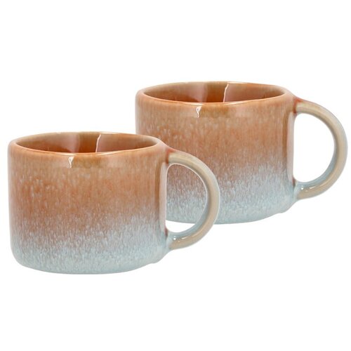 Villa Collection Oranžne lončene skodelice za espresso v kompletu 2 ks 80 ml Styles – Cene