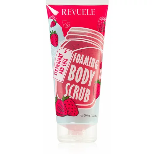 Revuele Foaming Body Scrub Strawberry and Chia hidratantni piling za tijelo 200 ml