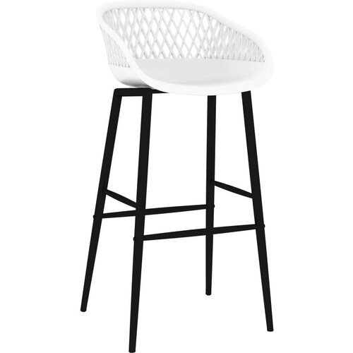 VidaXL 5-dijelni barski set crno-bijeli Slike