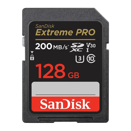 Sandisk SDXC 128GB Extreme Pro 200MB/s V30 UHS-I Class10 U3 V30 SDSDXXD-128G-GN4IN