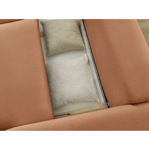 Bobochic Paris Narančasta sklopiva/s prostorom za odlaganje sofa 265 cm Ezechiel &amp;ndash; Slike